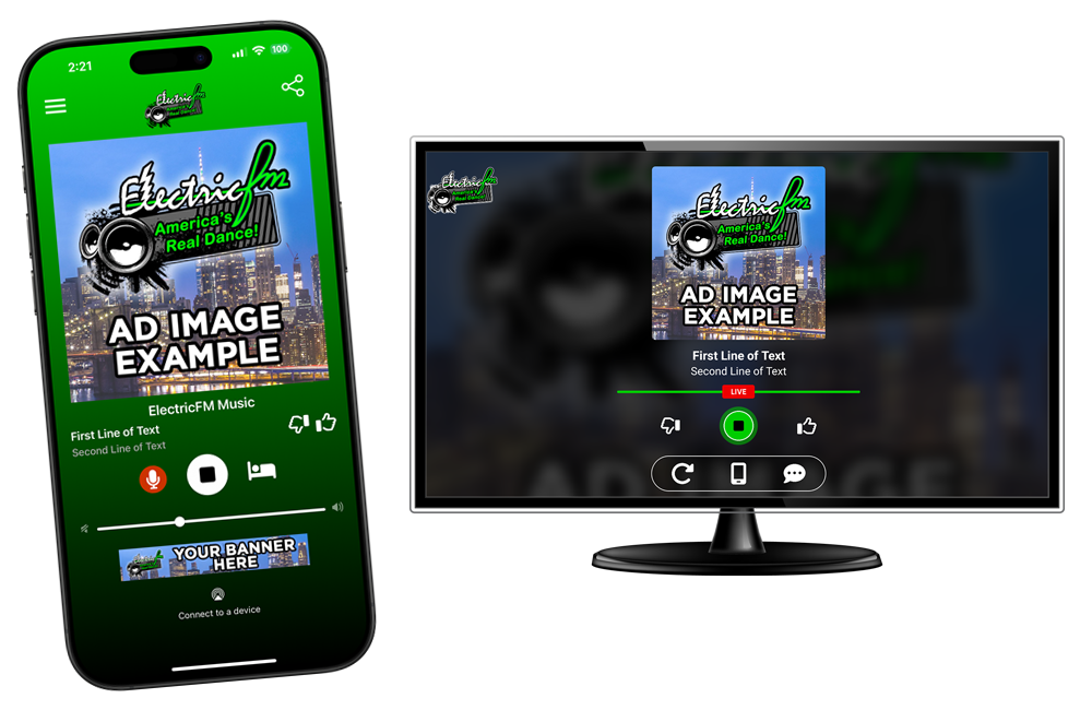 Visual Advertising in ElectricFM Apps